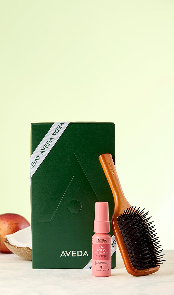 Mini Paddle Brush & Moisture Care Gift